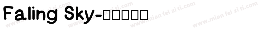 Faling Sky字体转换
